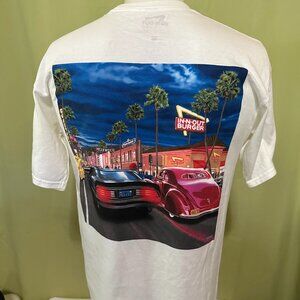 In N Out Burger Las Vegas Men's White T Shirt Medium